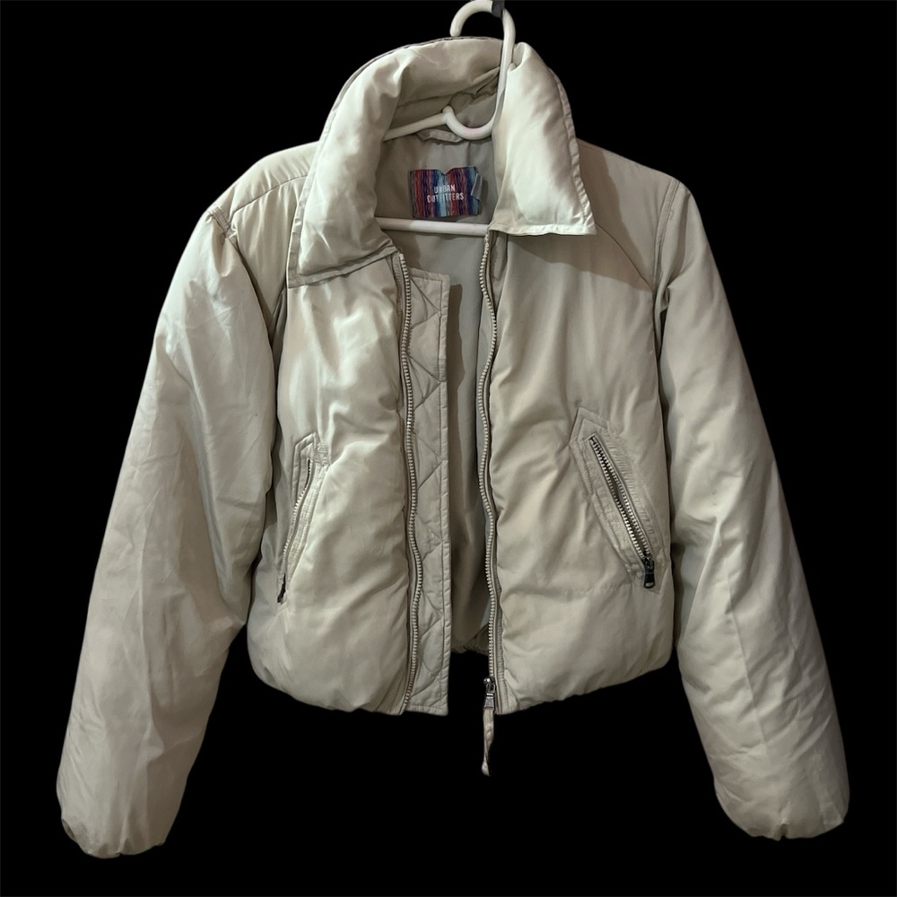 Cream puffer jacket